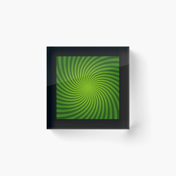 Aperçu de l'œuvre Hypnotic Spiral "Discordia" - Green, Square, Clockwise créée et vendue par Ella Jameson.