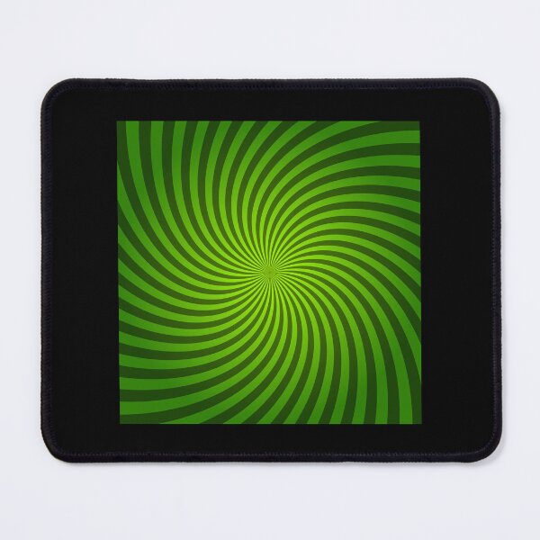 Item preview, Hypnotic Spiral "Discordia" - Green, Square, Clockwise designed and sold by Ella Jameson.