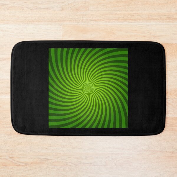 Item preview, Hypnotic Spiral "Discordia" - Green, Square, Clockwise designed and sold by Ella Jameson.