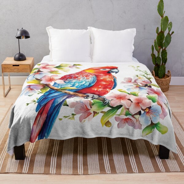 Item preview, Cute Parrot Sitting On A Branch designed and sold by AdrianGrosu.