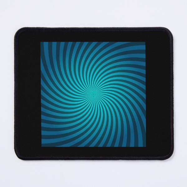 Artikelvorschau, Hypnotic Spiral "Discordia" - Cyan, Square, Clockwise entworfen und verkauft von Ella Jameson.