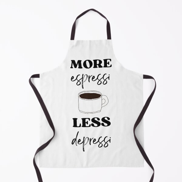 Item preview, more espressi coffee less depressi people drink coffee cafe time motivation designed and sold by mptshirtdesign.