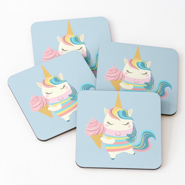 Item preview, Cute funny unicorn with ice cream cone designed and sold by Viktoriia.