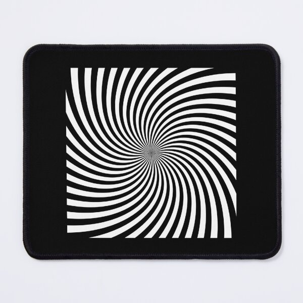 Item preview, Hypnotic Spiral "Discordia" - Black/White, Square, Clockwise designed and sold by Ella Jameson.