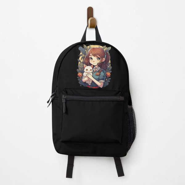 Item preview, Girl and Cat Kawaii Anime Cat Lovers designed and sold by SecretDicer.