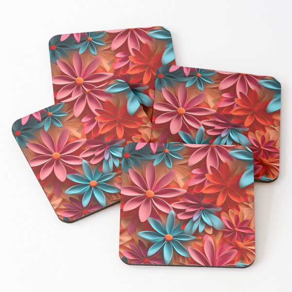Item preview, 3D Papercut Flowers pattern designed and sold by CreaturesLikeUs.