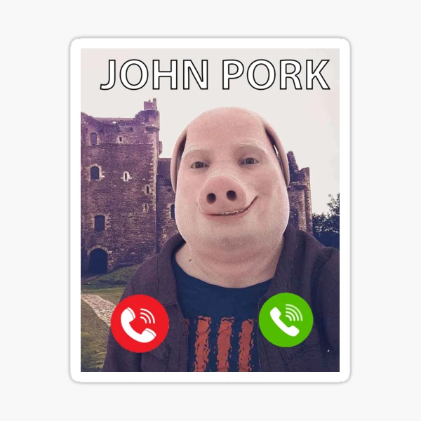 John Pork Is Calling Funny Answer Call Phone Classic T-Shirt for Sale by  RosannaArt