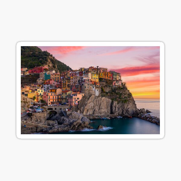 Item preview, Manarola at sunset designed and sold by pietrofoto.