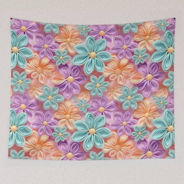 Item preview, 3D Papercut Flowers pattern designed and sold by CreaturesLikeUs.