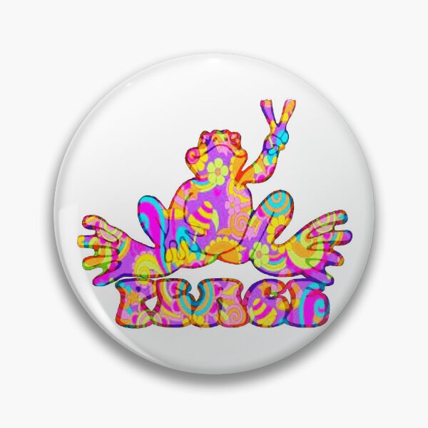 Item preview, Flower Power Peace Frog  designed and sold by natnat7w.
