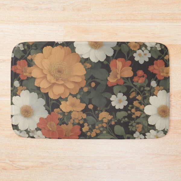 Item preview, AI Generated 70s Watercolor Tropical Flower and Leaf pattern  designed and sold by AiArtMerch.