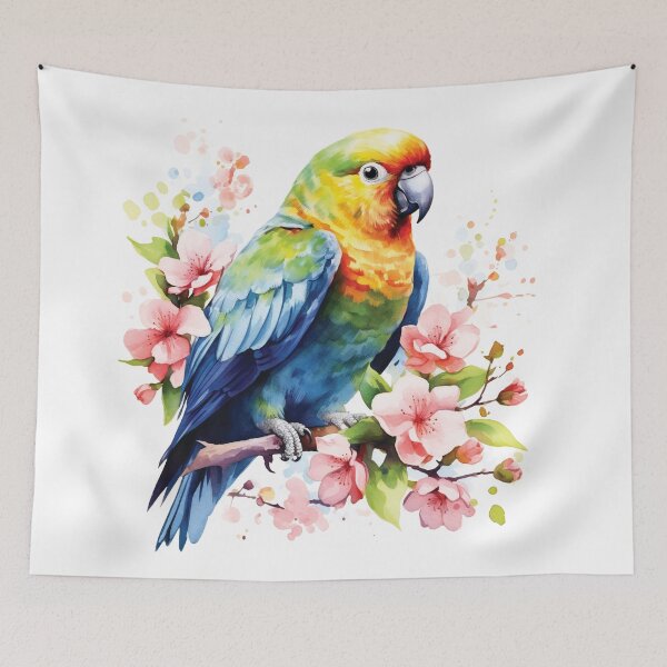 Item preview, Cute Parrot Sitting On A Branch designed and sold by AdrianGrosu.