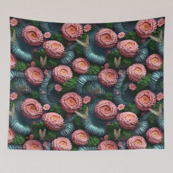 Item preview, 3D Papercut Flowers pattern designed and sold by CreaturesLikeUs.
