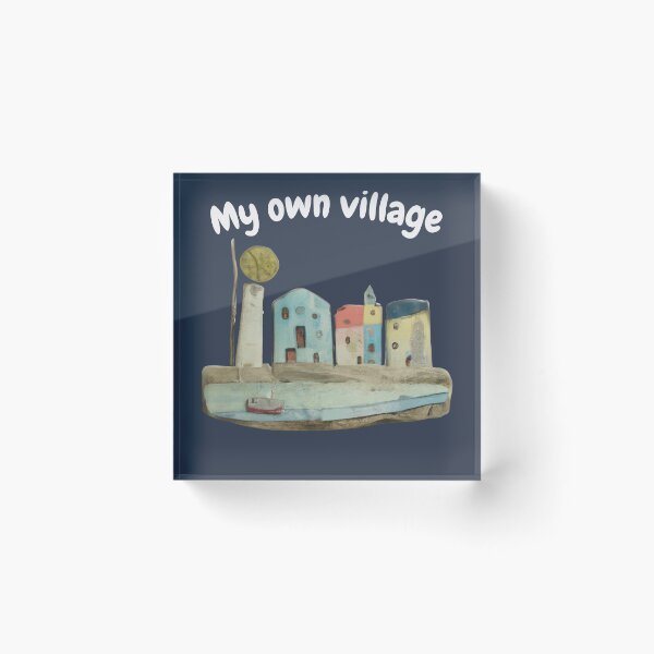 Item preview, Wooden village designed and sold by Ball-and-Match.