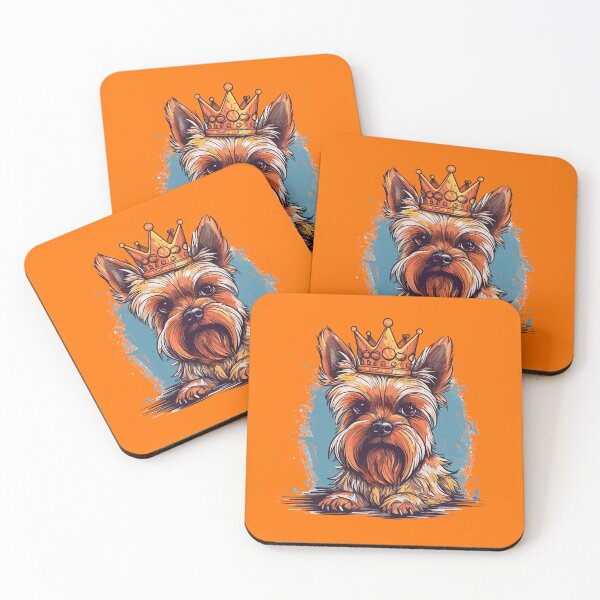 Item preview, King of the house - Queen of the house - Yorkshire Terrier designed and sold by brindled.