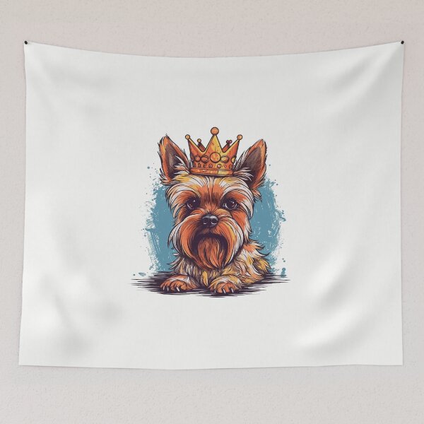Item preview, King of the house - Queen of the house - Yorkshire Terrier designed and sold by brindled.