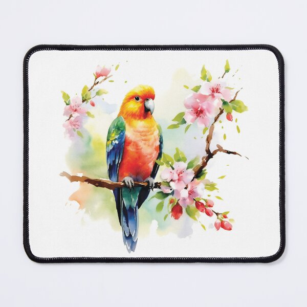 Item preview, Cute Parrot Sitting On A Branch designed and sold by AdrianGrosu.