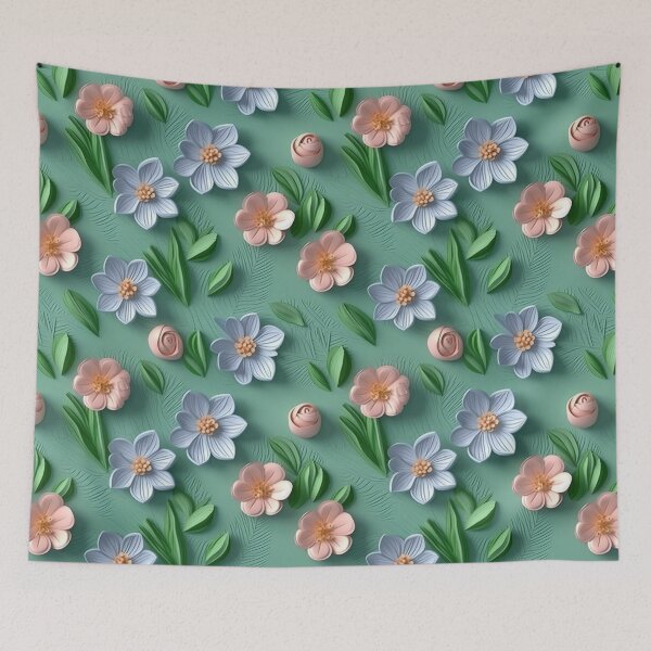 Item preview, 3D Papercut Flowers pattern designed and sold by CreaturesLikeUs.