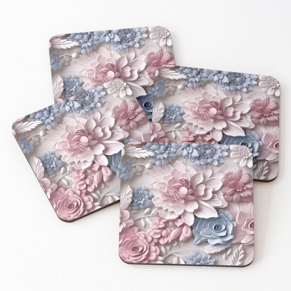 Item preview, 3D Papercut Flowers pattern designed and sold by CreaturesLikeUs.