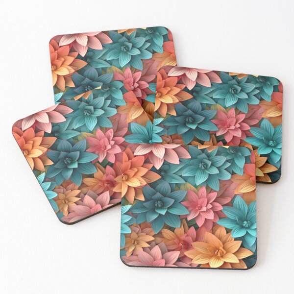 Item preview, 3D Papercut Flowers pattern designed and sold by CreaturesLikeUs.