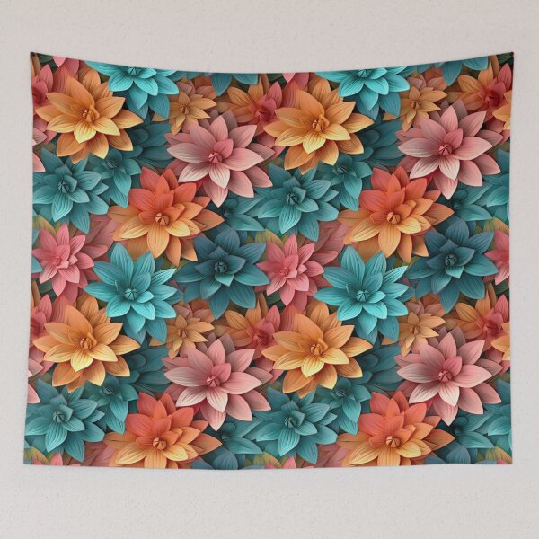 Item preview, 3D Papercut Flowers pattern designed and sold by CreaturesLikeUs.