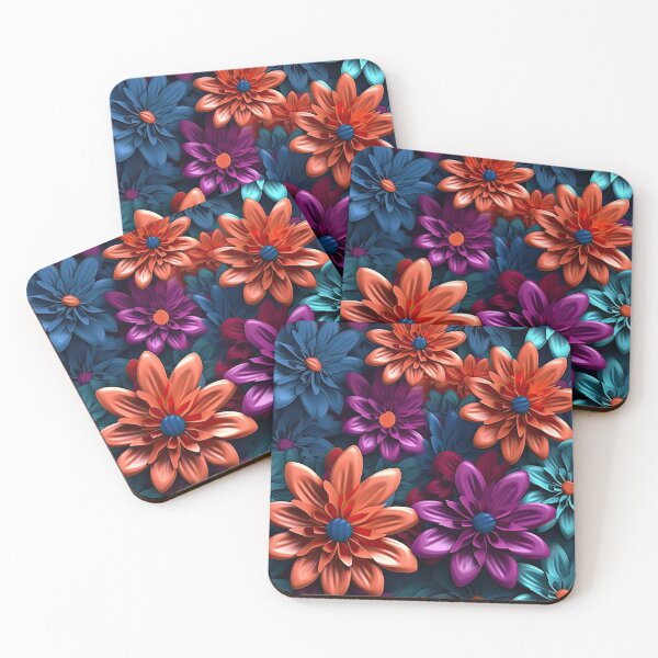 Item preview, 3D Papercut Flowers pattern designed and sold by CreaturesLikeUs.