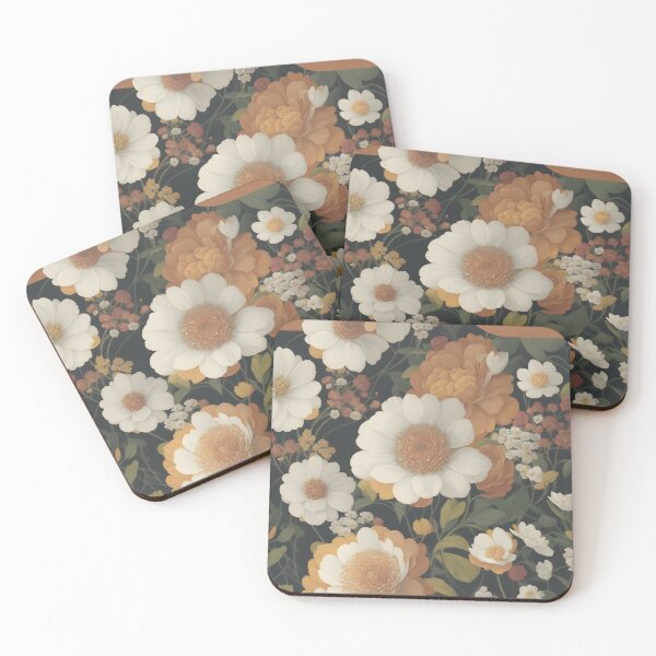 Item preview, AI Generated 70s Watercolor Tropical Flower and Leaf pattern  designed and sold by AiArtMerch.