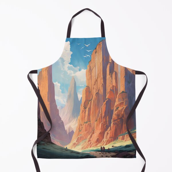 Item preview, an awe-inspiring illustration of towering cliffs  designed and sold by Wilderness Algorithm.