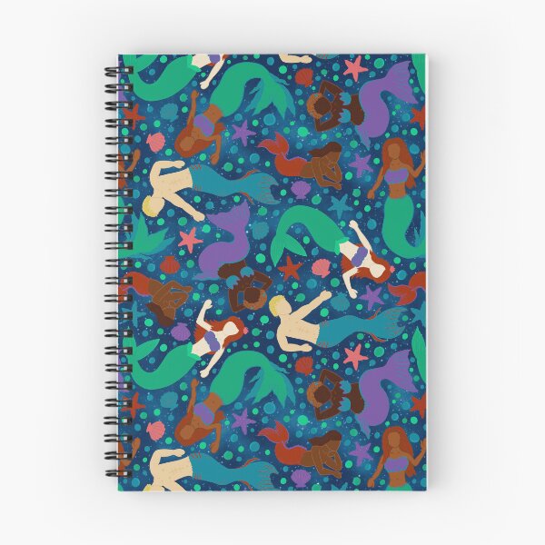Item preview, Diverse Mermaids Seamless Pattern - Starry Sea Background designed and sold by EcoElsa.