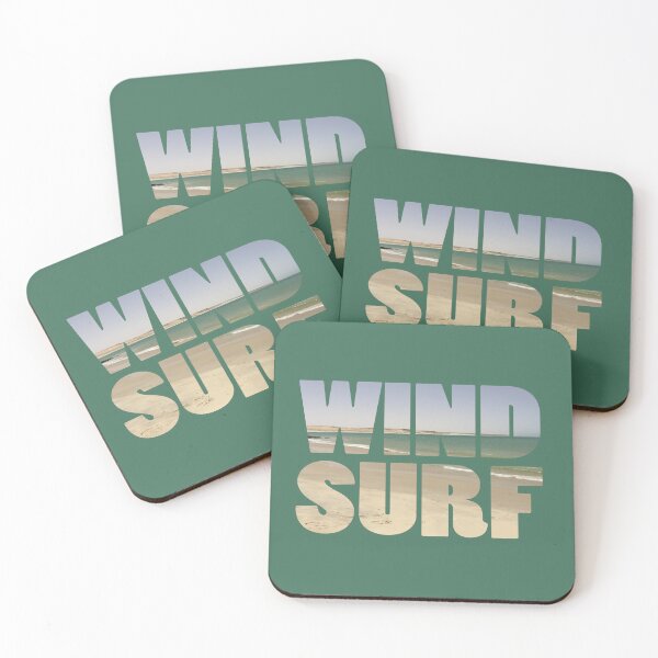 Item preview, Windsurf typography on a beach view  designed and sold by Donutlovers.