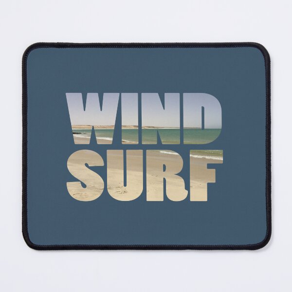 Item preview, Windsurf typography on a beach view designed and sold by Donutlovers.
