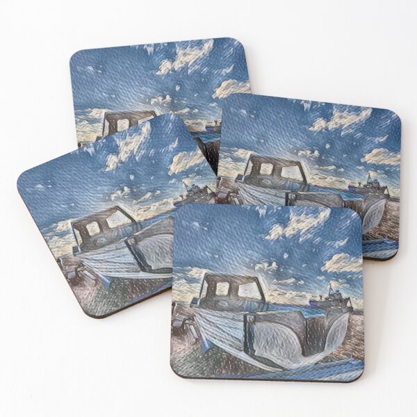 Item preview, Sunlight Boat In Shades Of Blue designed and sold by Fearless-Fox.