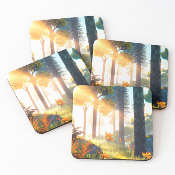 Item preview, Green wild forest at sunrise designed and sold by brandway.