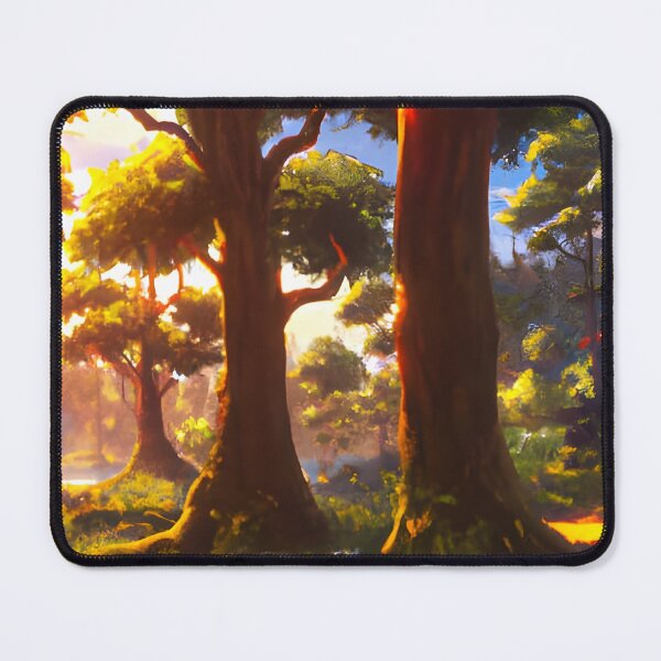 Item preview, Green wild forest at sunset designed and sold by brandway.