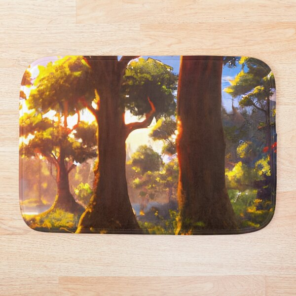 Item preview, Green wild forest at sunset designed and sold by brandway.
