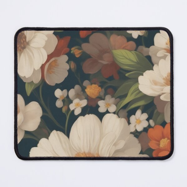 Item preview, Generated 70s Watercolor Tropical Flower and Leaf pattern  designed and sold by AiArtMerch.