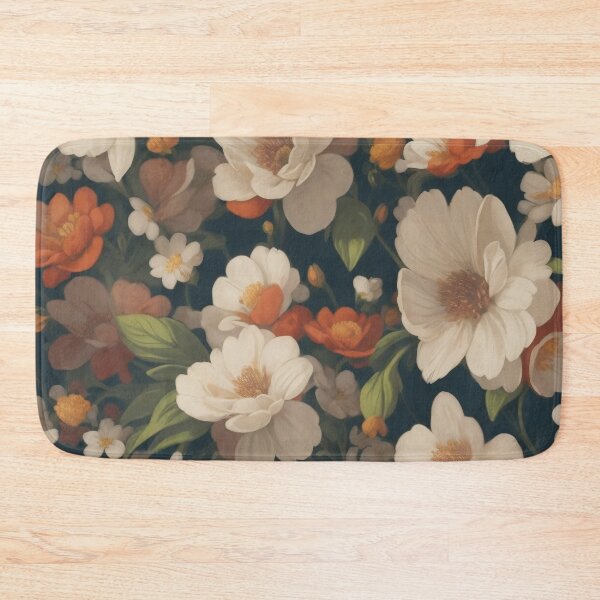 Item preview, Generated 70s Watercolor Tropical Flower and Leaf pattern  designed and sold by AiArtMerch.