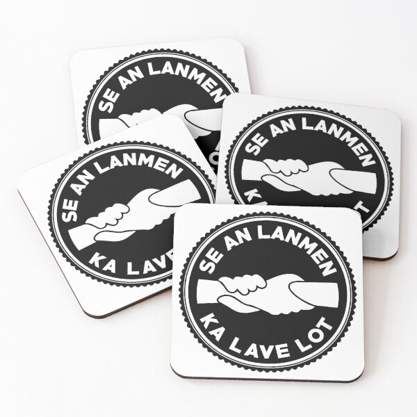 Item preview, Sé an lanmen ka washed lot - black - Creole expression designed and sold by West indian touch.