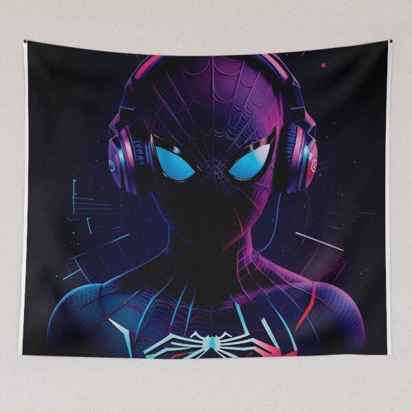 Item preview, Futuristic man in suit and headphones - Digital Art Print designed and sold by PixelSpectrum.