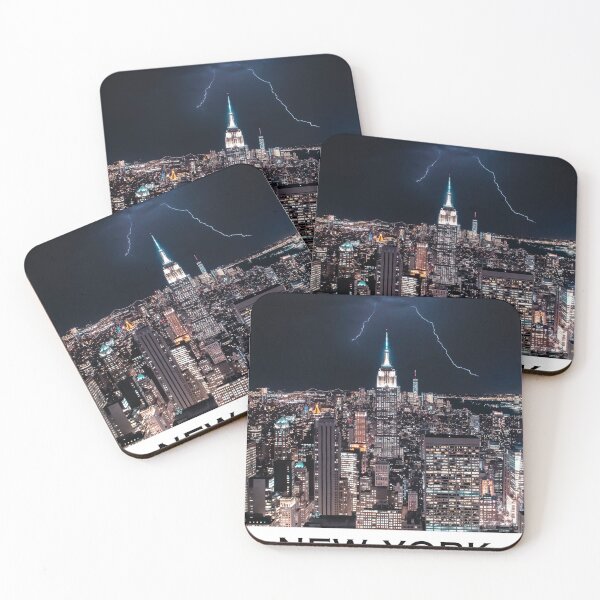 Item preview, New York, NYC skyline poster, travel wall art USA designed and sold by PanenkaPrints.