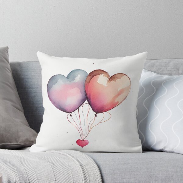 Aperçu de l'œuvre Wedding, Heart balloons, love, pink, hope, valentines day wedding créée et vendue par Gugurat.