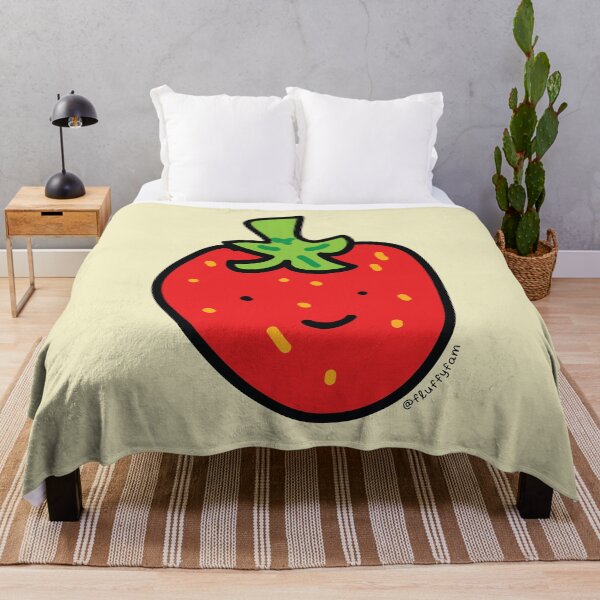 Item preview, strawberry cute fruit designed and sold by fluffyfamcraft.