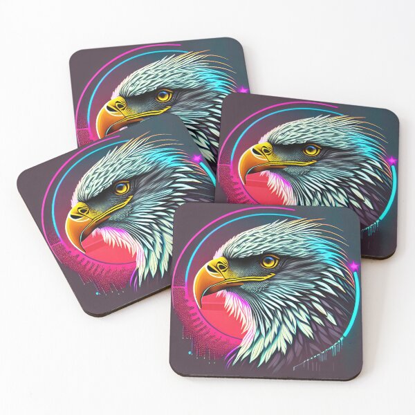 Item preview, Clipart Eagle neon colors designed and sold by Artcolage87.