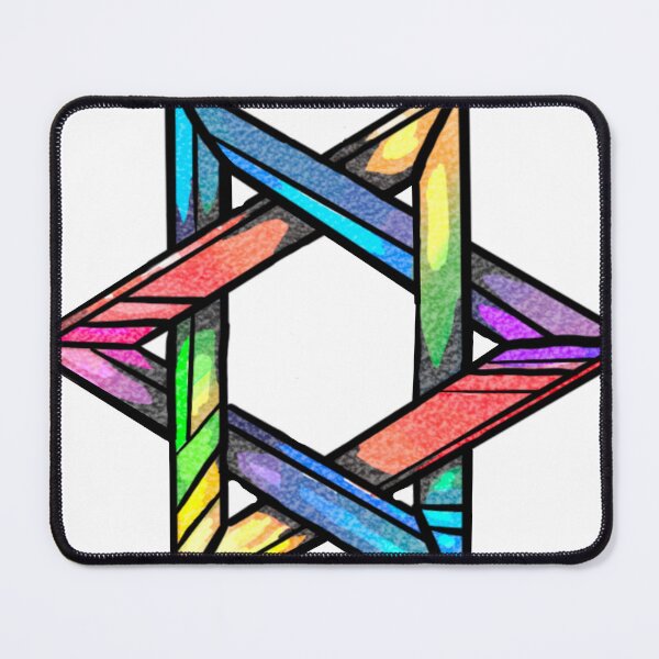 Item preview, Rainbow Star of David designed and sold by Molly Kaye.