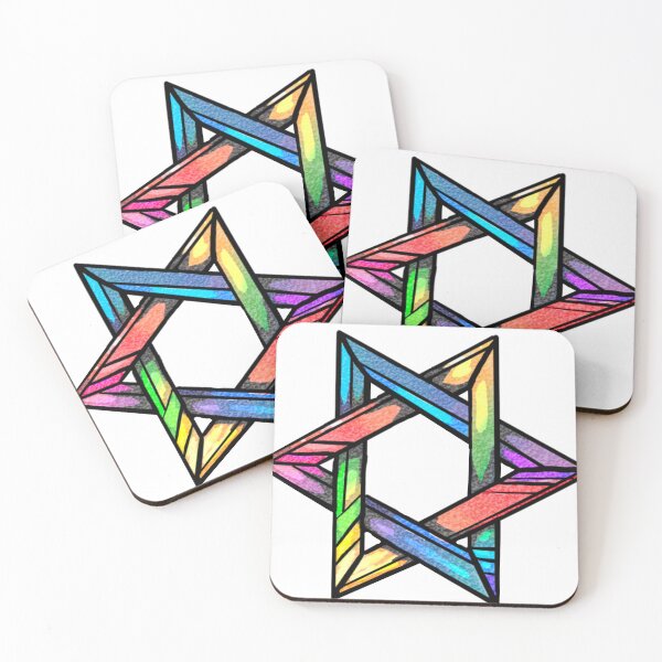 Item preview, Rainbow Star of David designed and sold by Molly Kaye.
