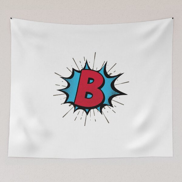 Item preview, Monogram B Cartoon ExplosionE ffect   designed and sold by simplymonogram.