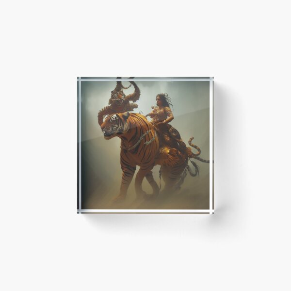 Item preview, Durga Riding into Battle designed and sold by Feychild333.
