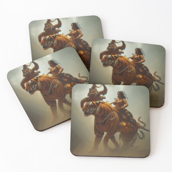 Item preview, Durga Riding into Battle designed and sold by Feychild333.