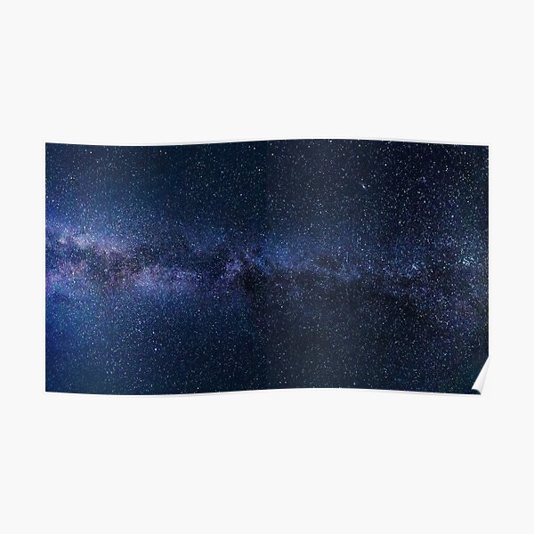 A galaxy of stars in the night sky Poster