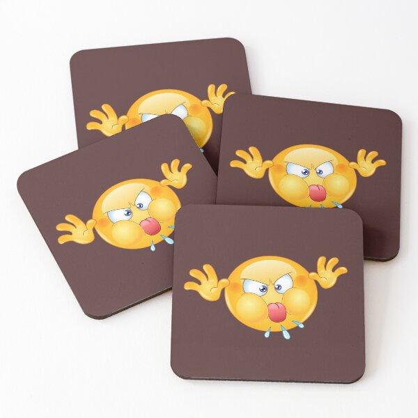 Item preview, Angry Emoticon with Tongue out designed and sold by Yael Weiss.